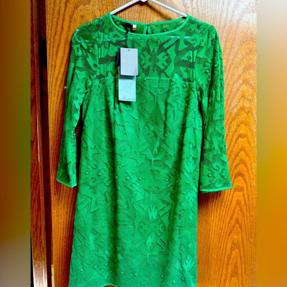Anthro kelly green dress